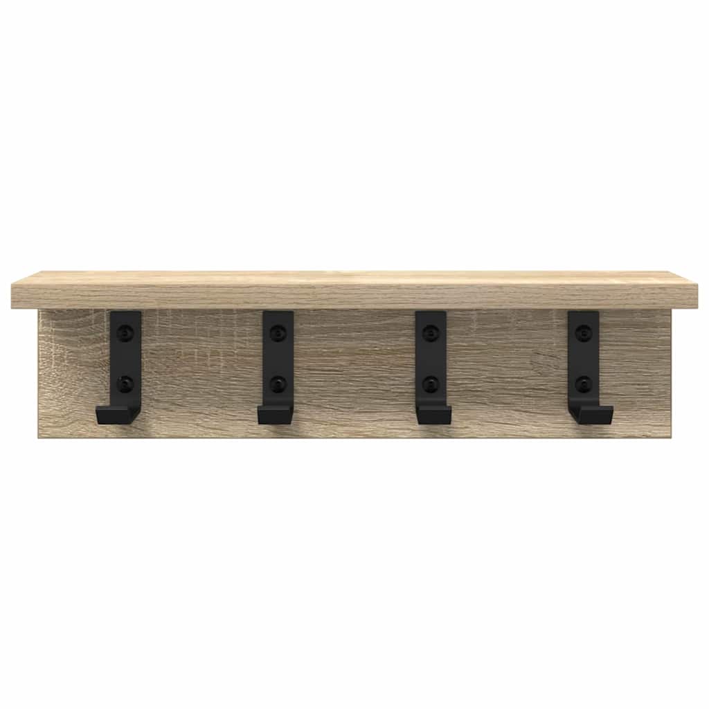 Vješalica za kapute na zidu Sonoma hrast 40 x 10,5 x 10,5 cm