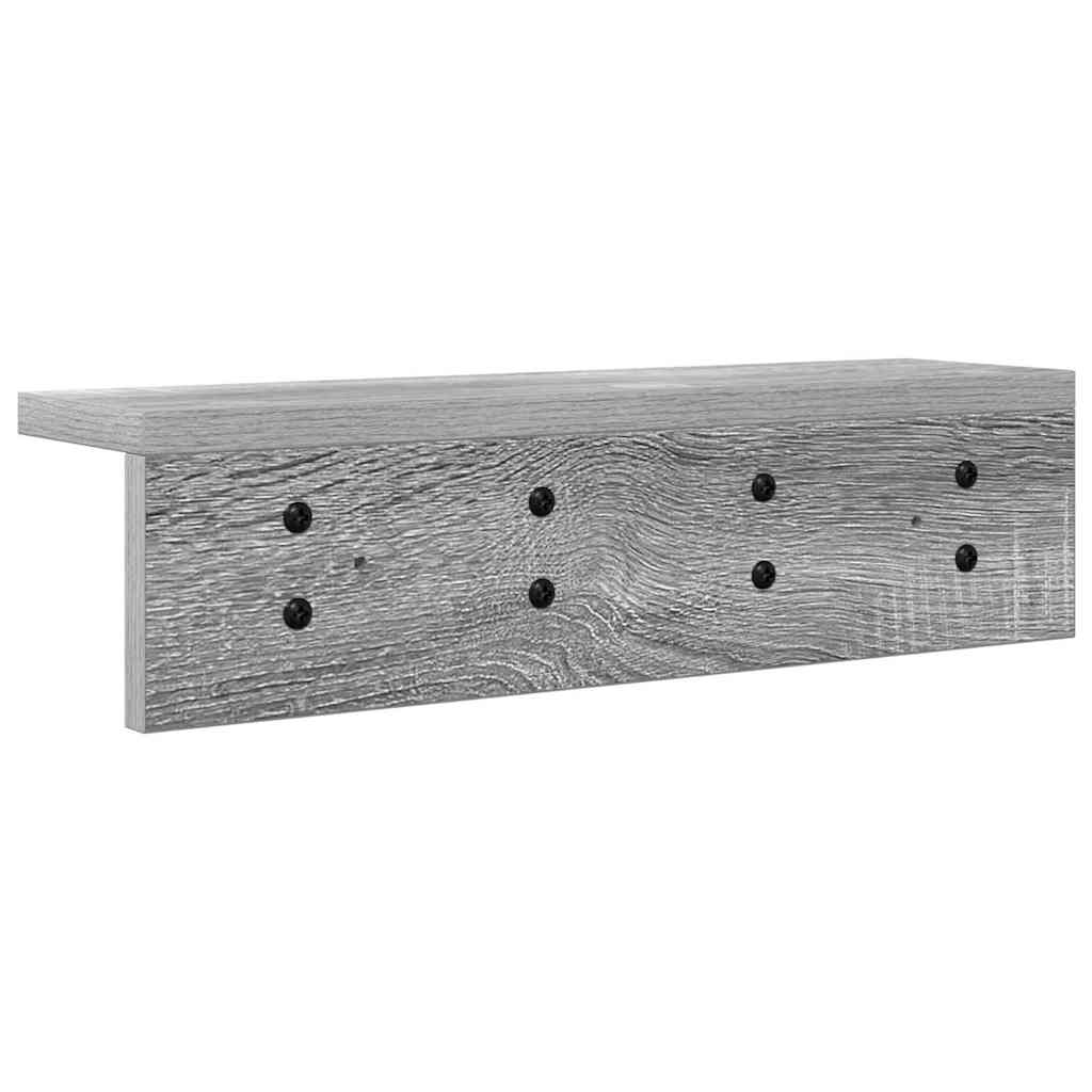Vješalica za kapute na zidu Siva Sonoma 40 x 10,5 x 10,5 cm