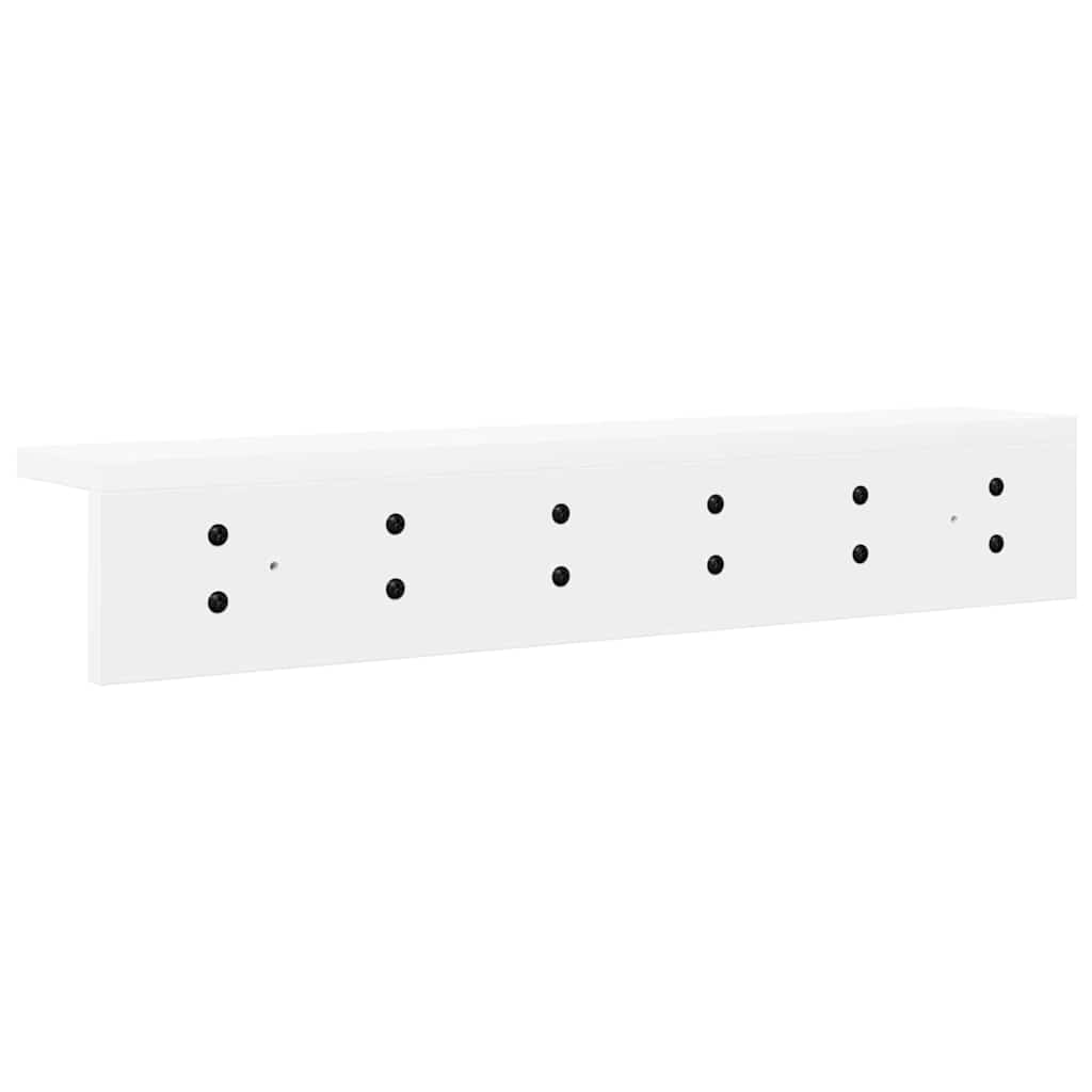 Vješalica za kapute na zidu Zidne Bijelo 60 x 10,5 x 10,5 cm