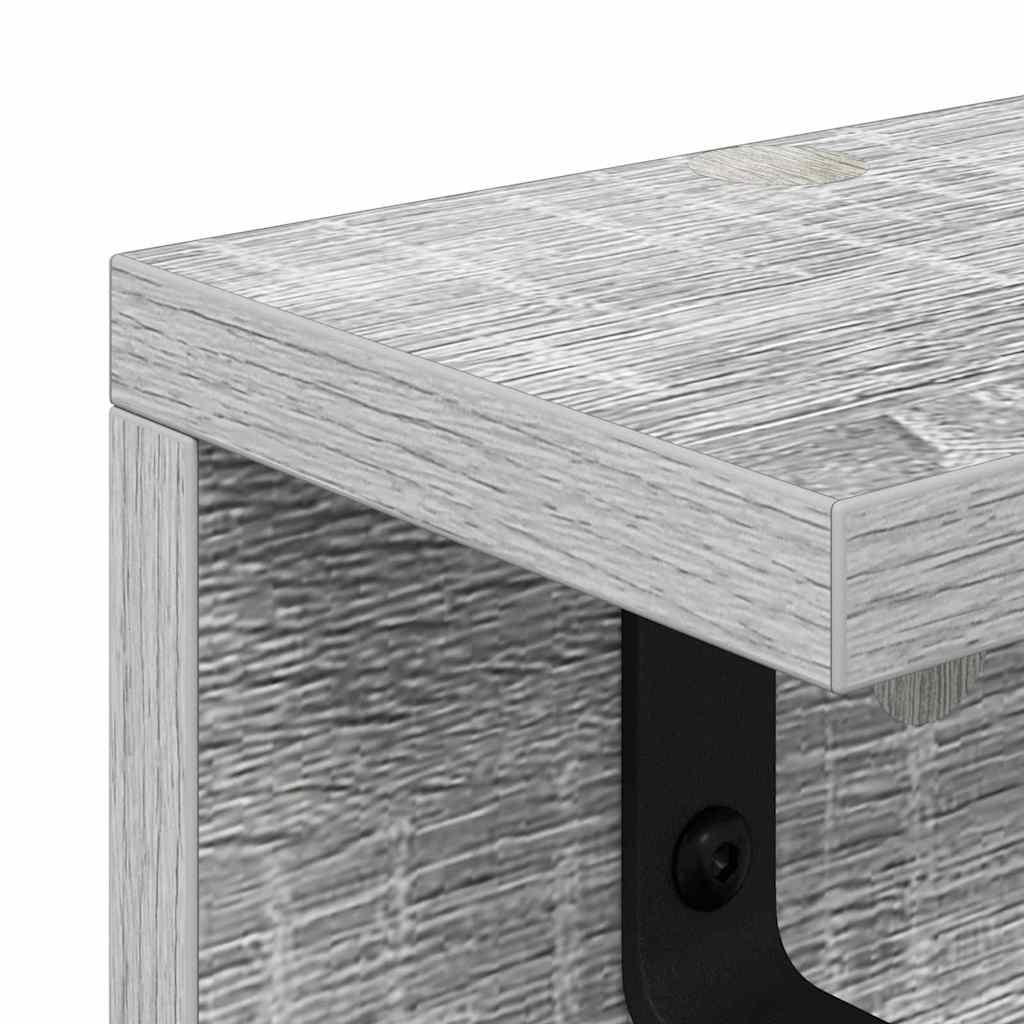 Vješalica za kapute na zidu Siva Sonoma 60 x 10,5 x 10,5 cm