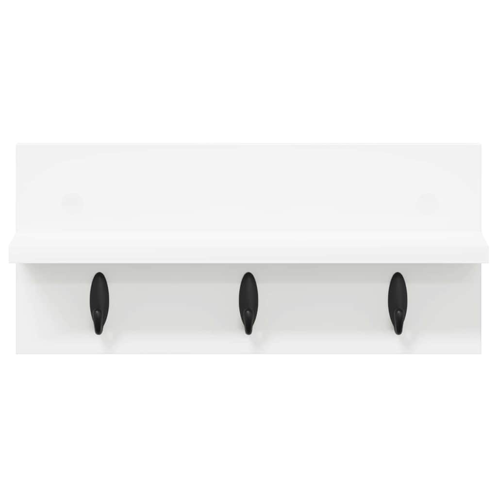 Vješalica za kapute na zidu Zidne Bijelo 40 x 10,5 x 18 cm