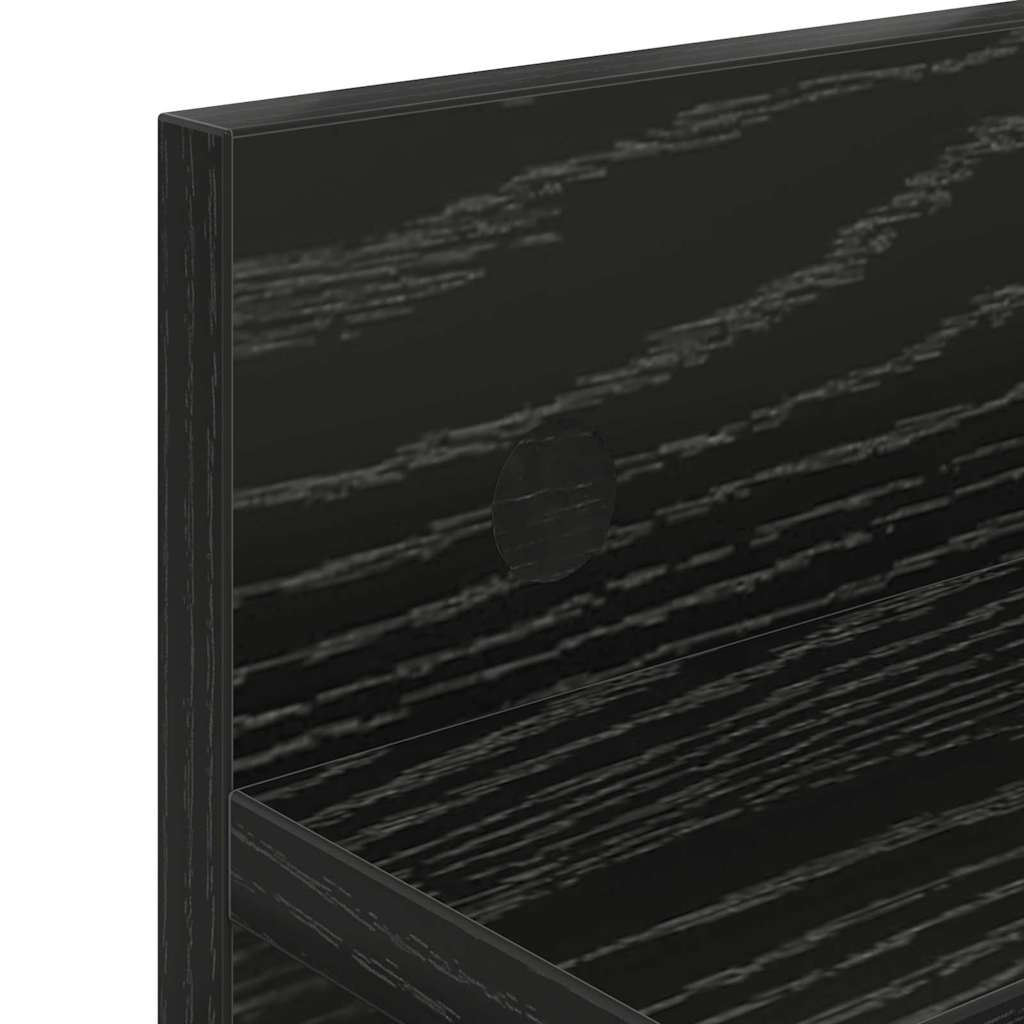 Vješalica za kapute na zidu Zidne Crni hrast 40 x 10,5 x 18 cm