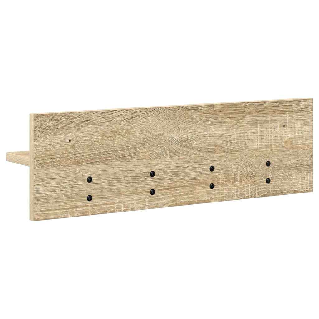 Vješalica za kapute na zidu Sonoma hrast 60 x 10,5 x 18 cm