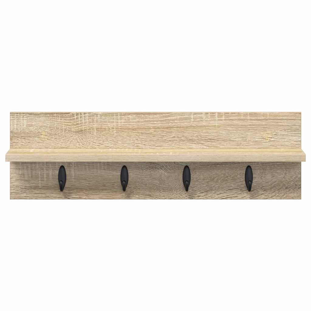 Vješalica za kapute na zidu Sonoma hrast 60 x 10,5 x 18 cm