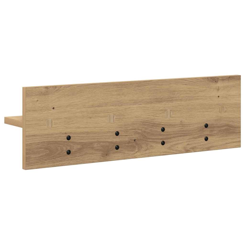 Vješalica za kapute na zidu Umjetnički hrast 60 x 10,5 x 18 cm