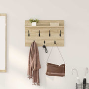 Vješalica za kapute na zidu Zidne Sonoma hrast 80 x 40 x 12 cm