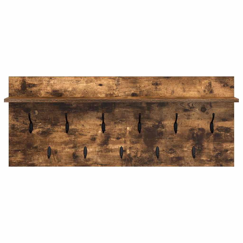 Vješalica za kapute na zidu Dimljeni hrast 100 x 40 x 12 cm