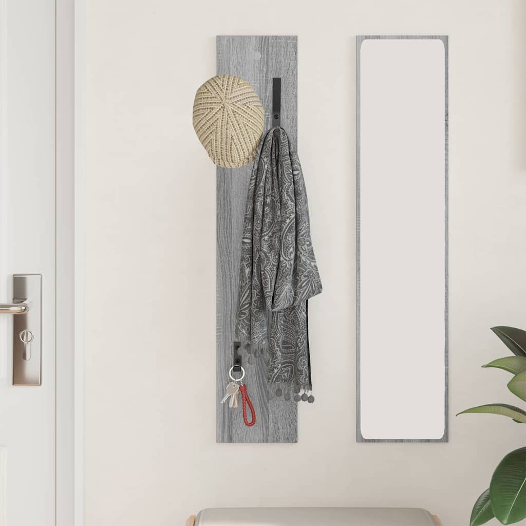 Vješalica za kapute na zidu Zidne Siva Sonoma 20 x 1,5 x 100 cm