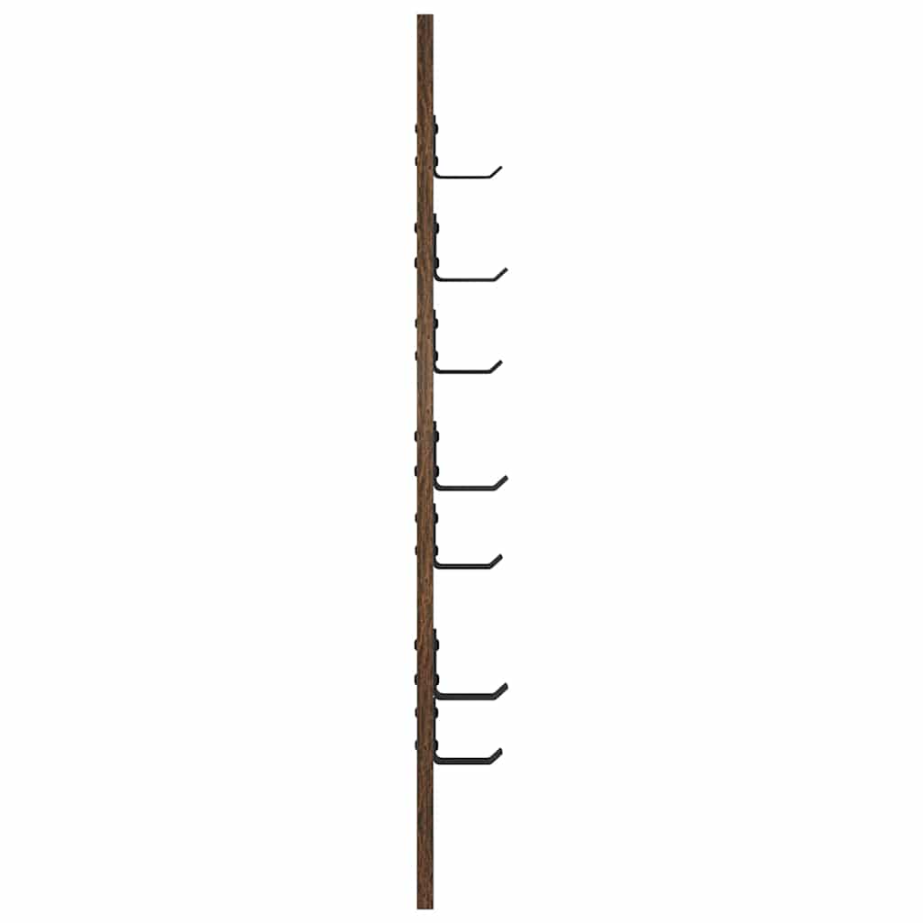 Vješalica za kapute na zidu Dimljeni hrast 30 x 1,5 x 80 cm