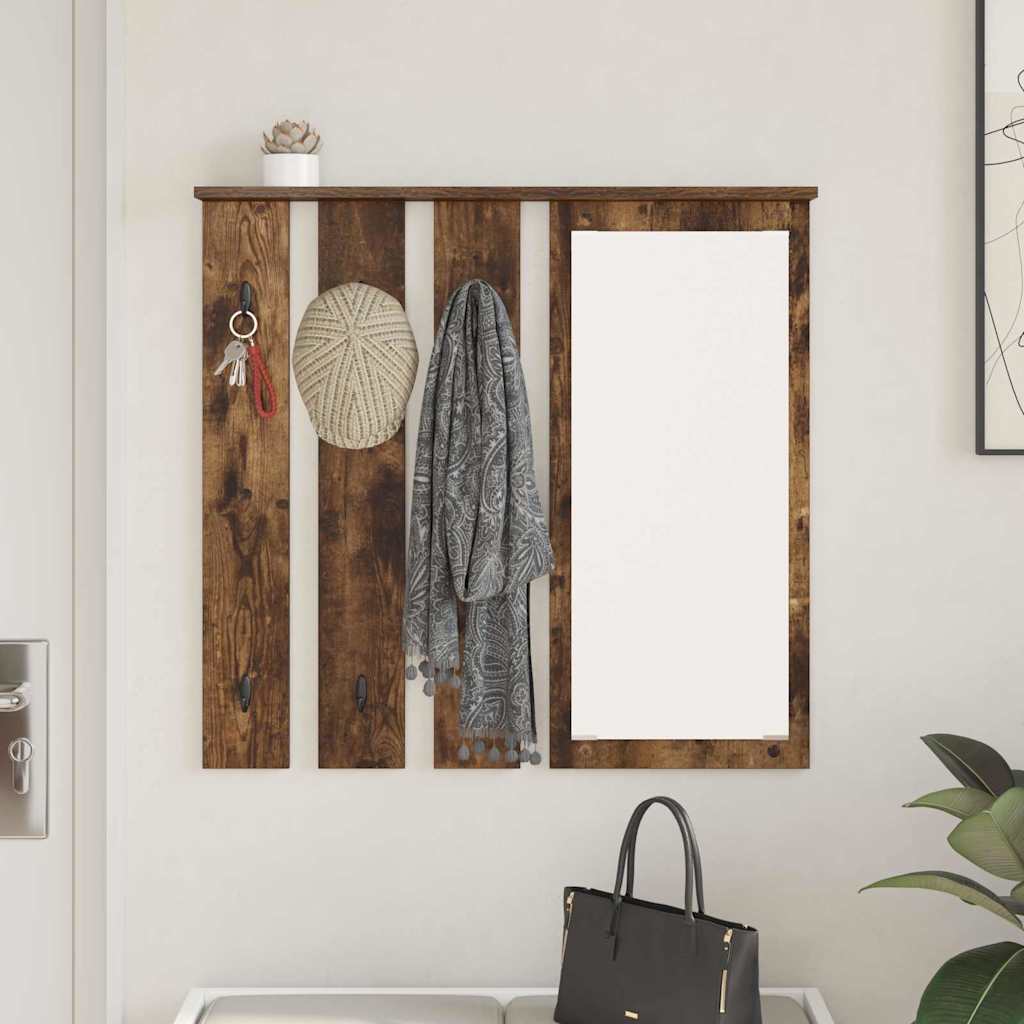 Vješalica za kapute na zidu Dimljeni hrast 84 x 10 x 80 cm