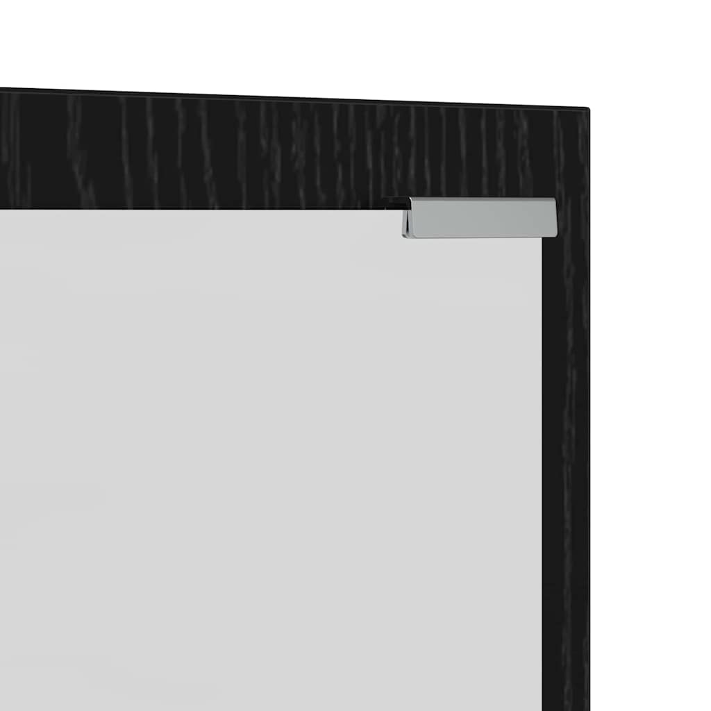Vješalica za kapute na zidu Zidne Crni hrast 100 x 10 x 100 cm