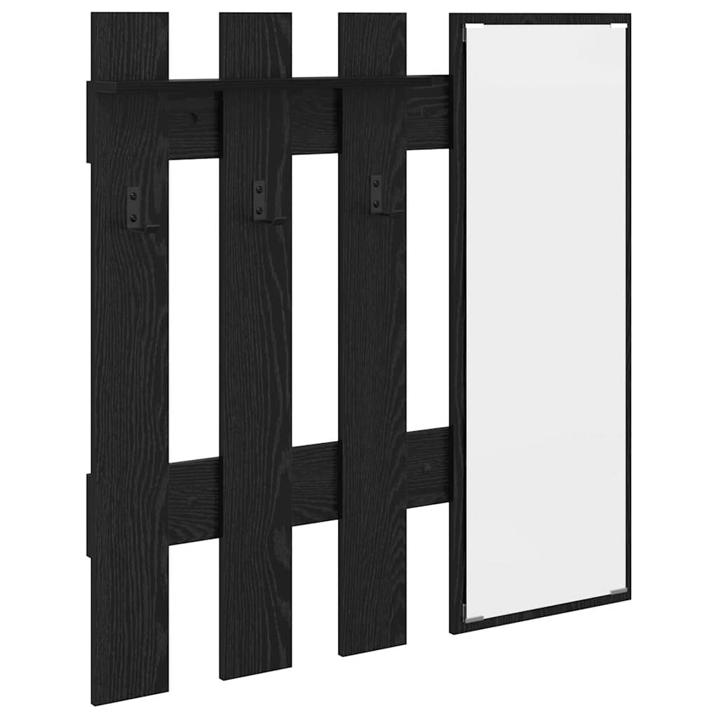 Vješalica za kapute na zidu Zidne Crni hrast 100 x 10 x 100 cm