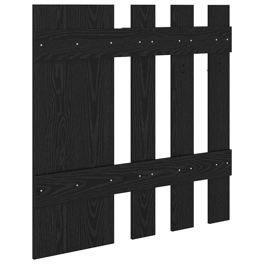 Vješalica za kapute na zidu Zidne Crni hrast 100 x 10 x 100 cm