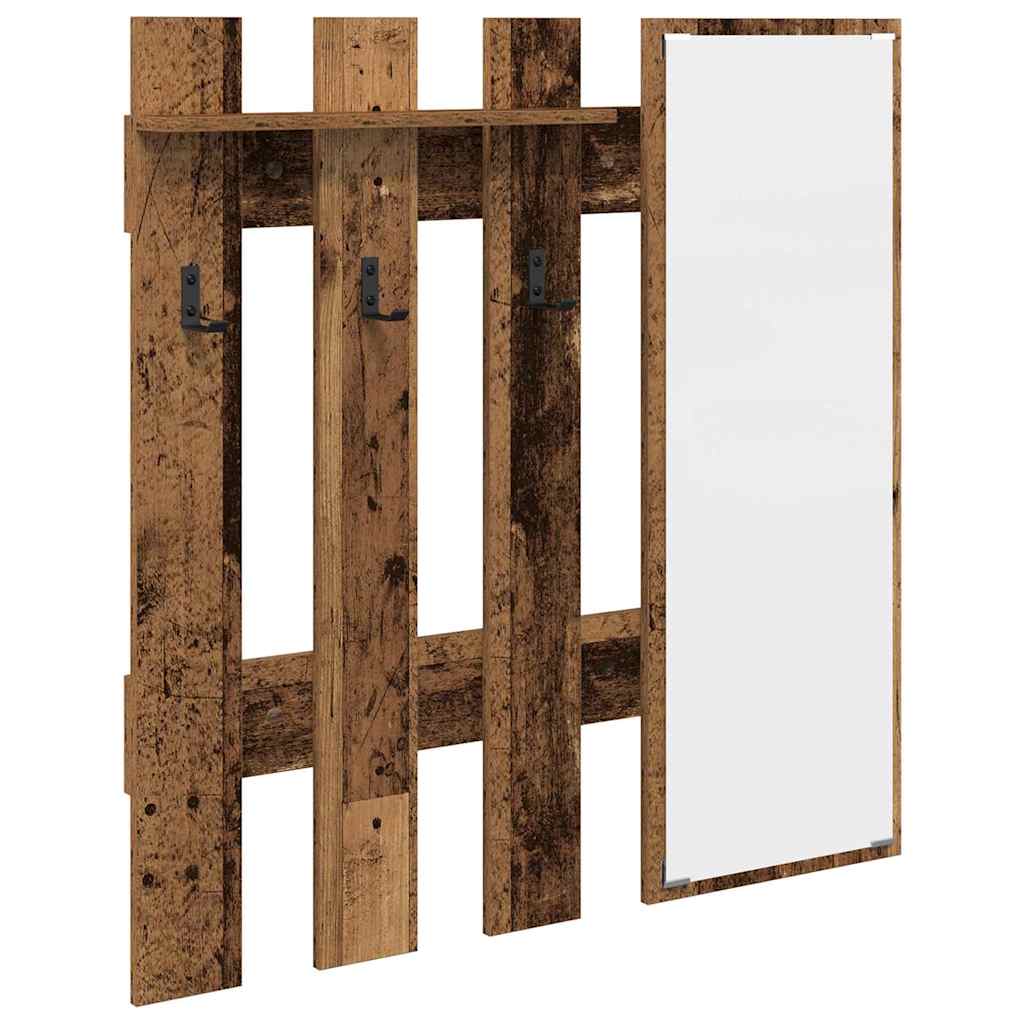 Vješalica za kapute na zidu Zidne Staro drvo 100 x 10 x 100 cm