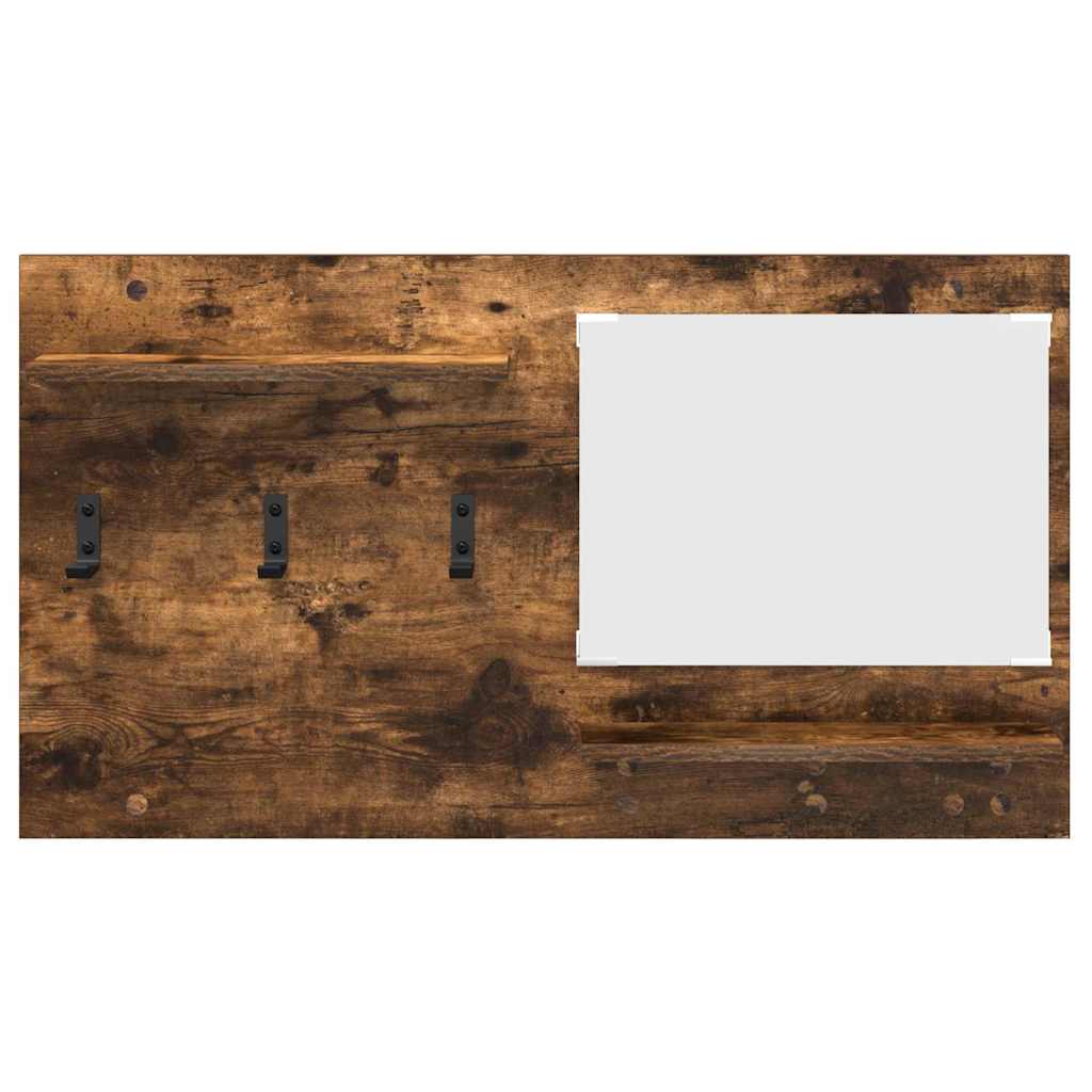 Vješalica za kapute na zidu Dimljeni hrast 90 x 10 x 50 cm