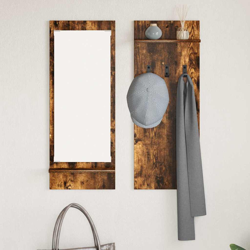 Vješalica za kapute na zidu Dimljeni hrast 70 x 10 x 90 cm