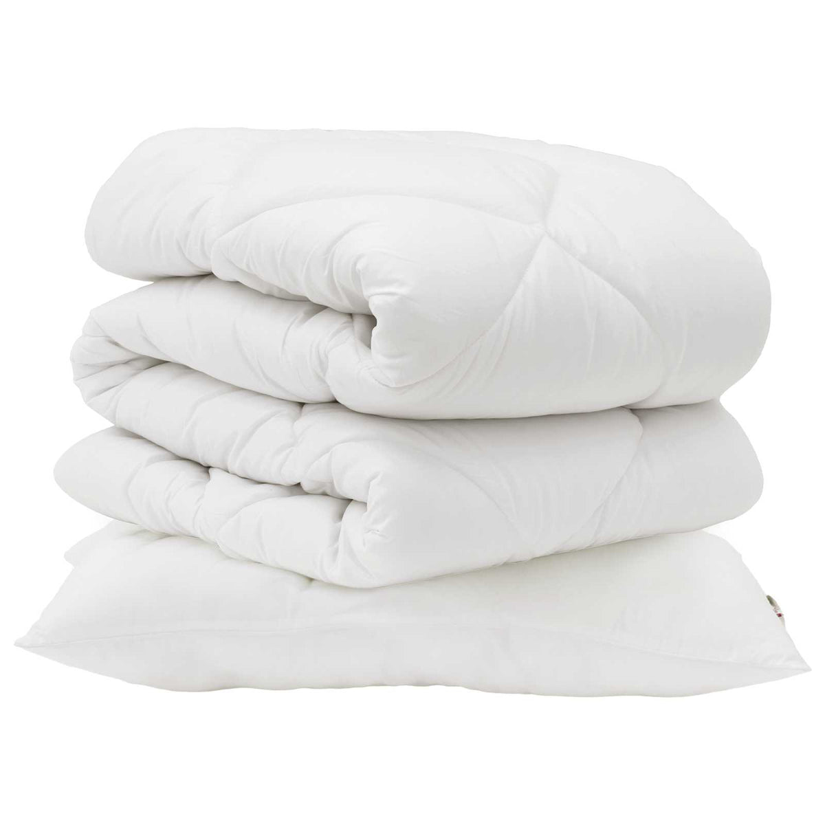 Set deka s jastukom 2 kom. Bijela Mikrovlakna 140 x 220 cm