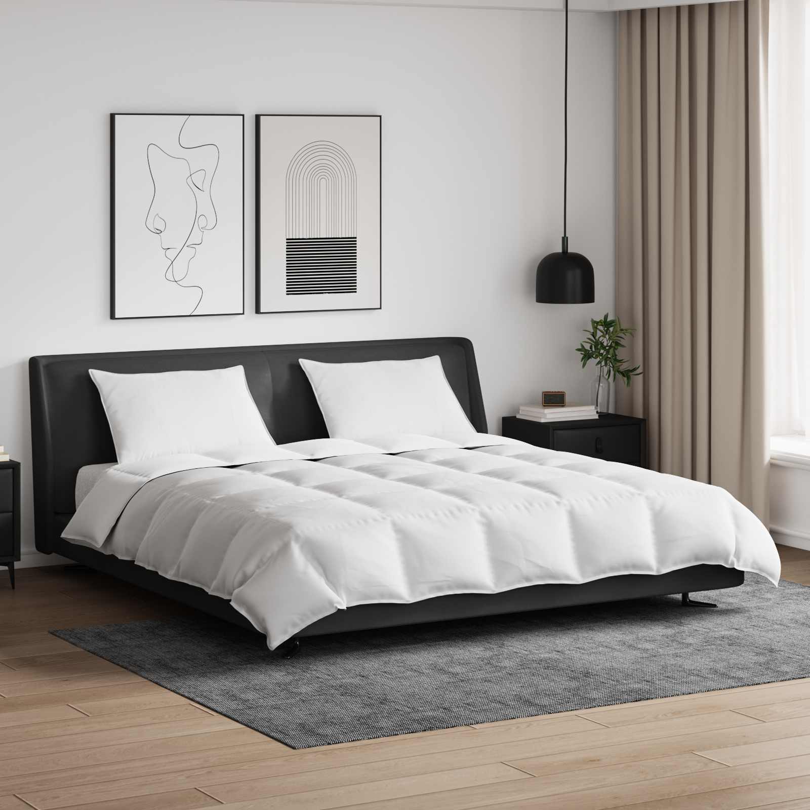 Set deka s jastukom 3 pcs Bijelo Perje