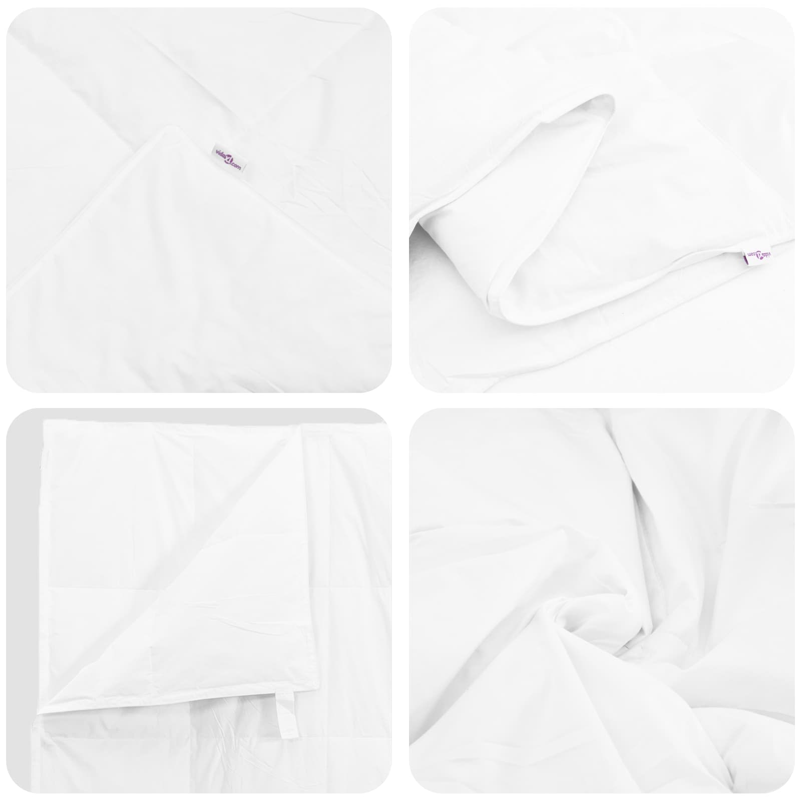 Set deka s jastukom 3 pcs Bijelo Perje