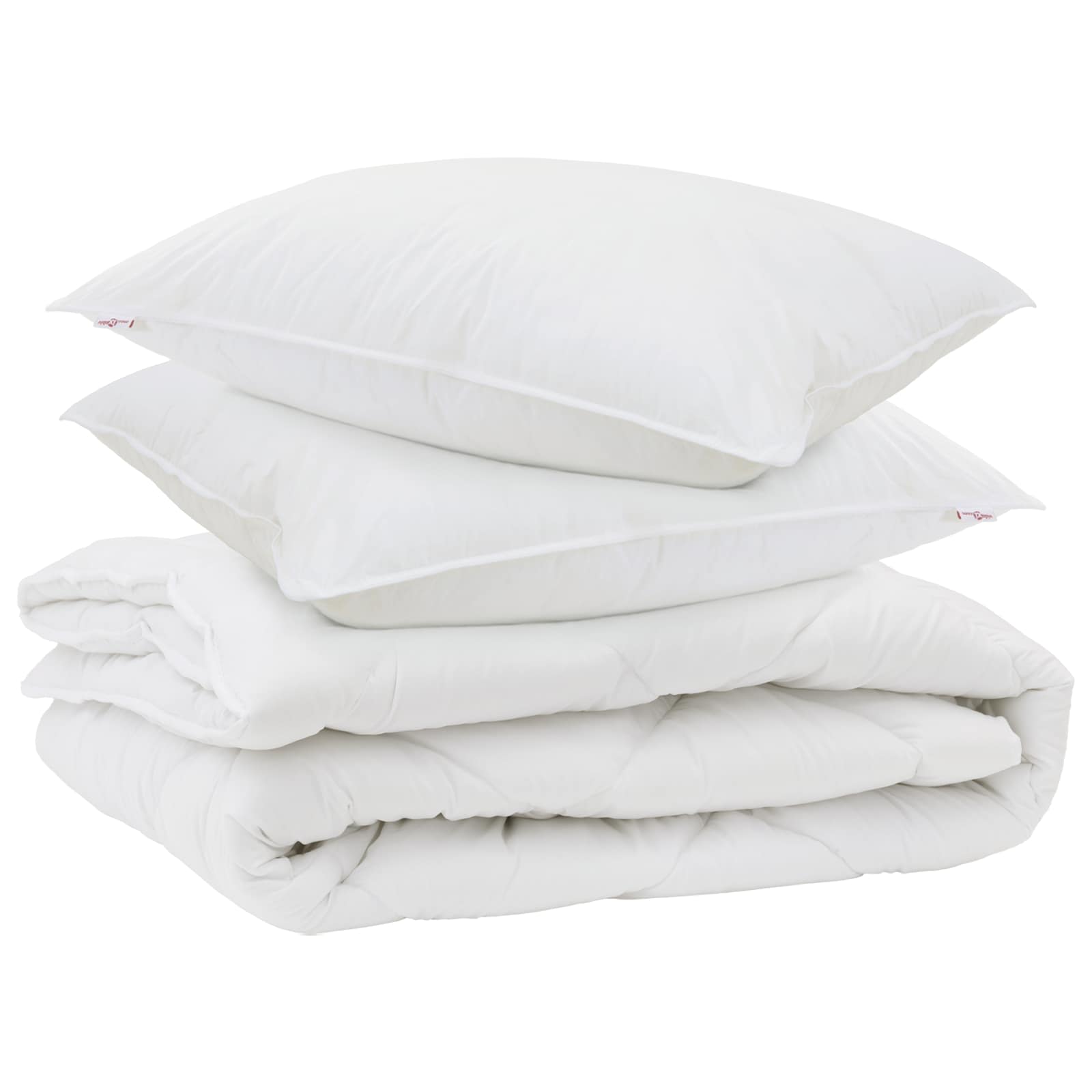 Duvet za sve sezone s jastukom 3 kom. Bijela Mikrovlakna