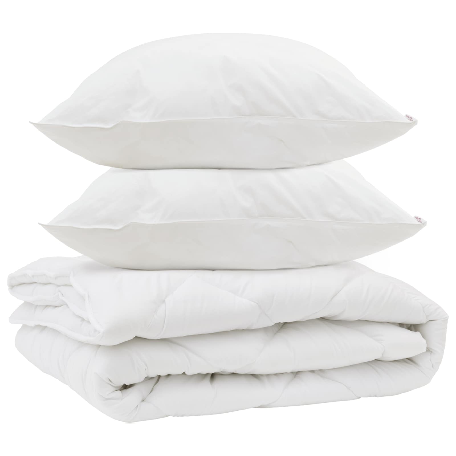 Duvet za sve sezone s jastukom 3 kom. Bijela Mikrovlakna