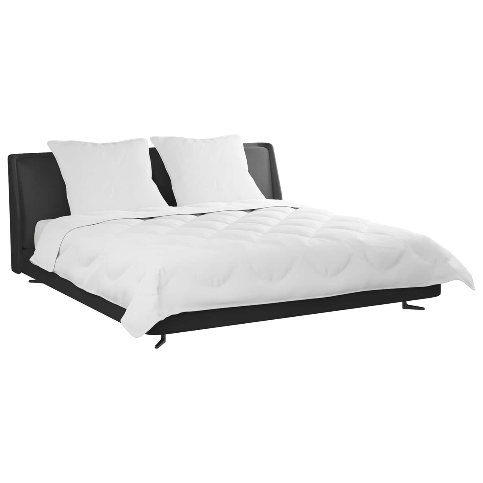 Set deka s jastukom 3 pcs Bijelo Mikrofibra i Pero