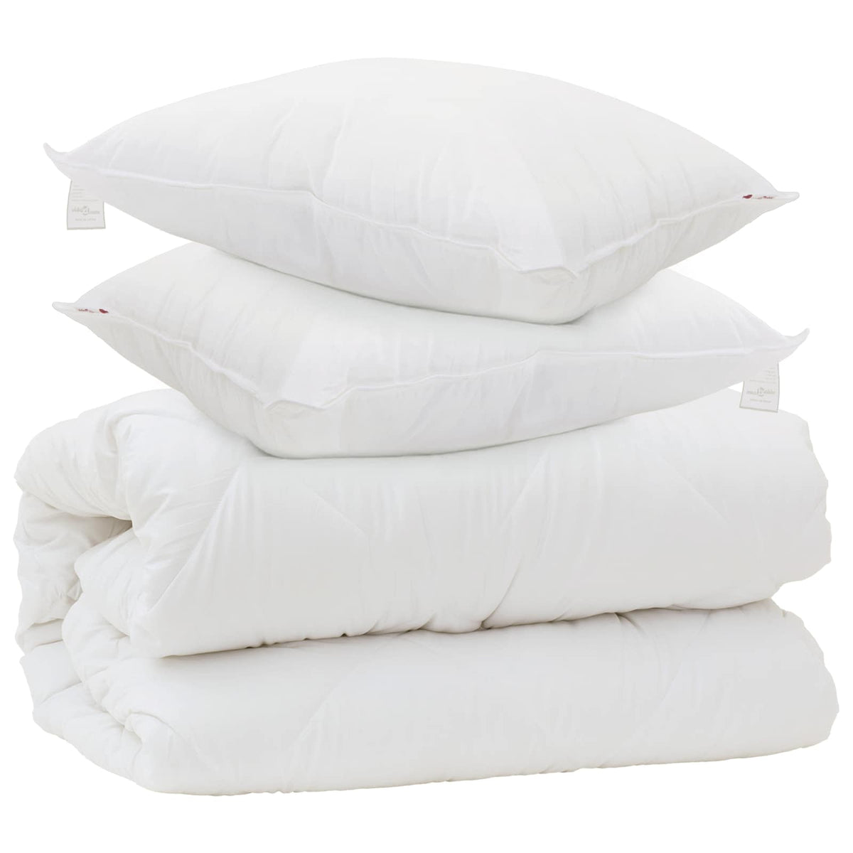 Duvet s jastucima s jastukom 3 kom. Bijela Mikrovlakna 240 x 220 cm,50 x 75 cm