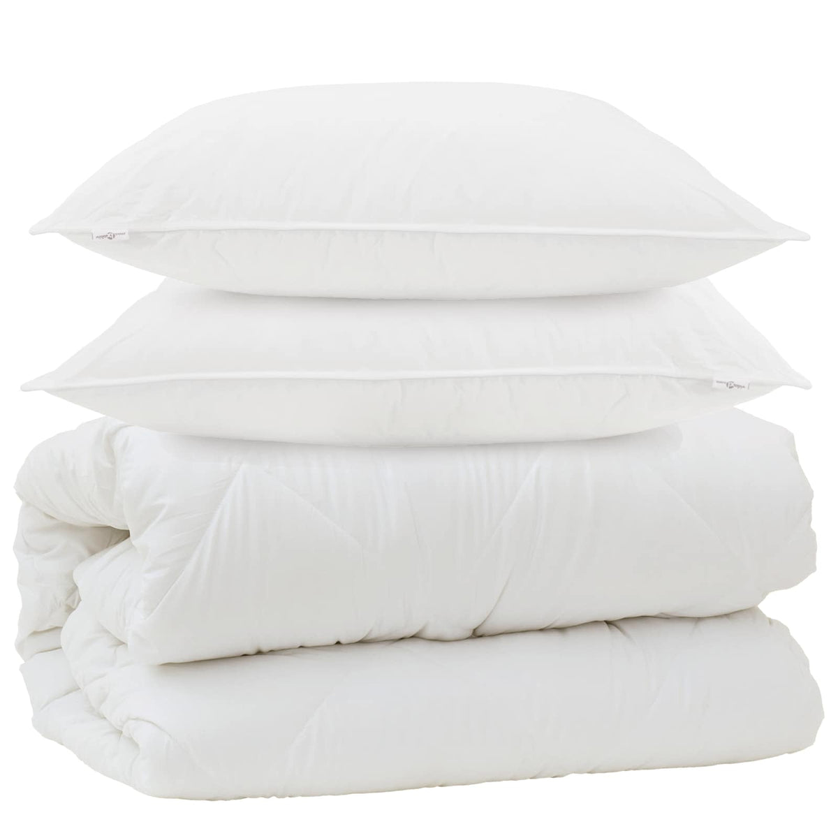 Duvet s jastucima s jastukom 3 kom. Bijela Mikrovlakna 260 x 220 cm,50 x 50 cm