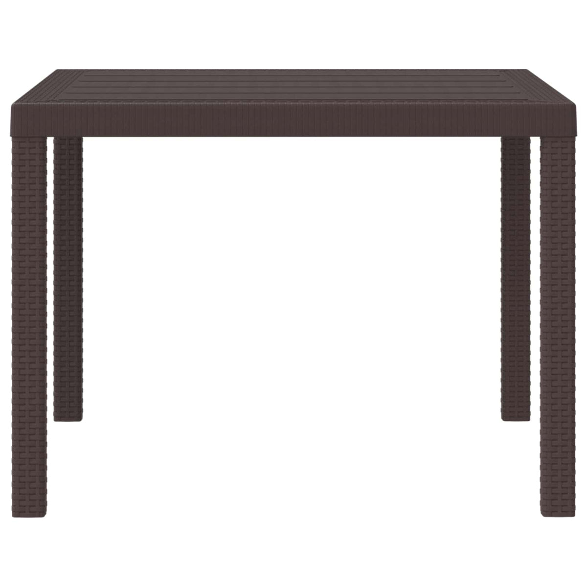 Stol za vrt Smeđa 100 x 100 x 73 cm poliratan