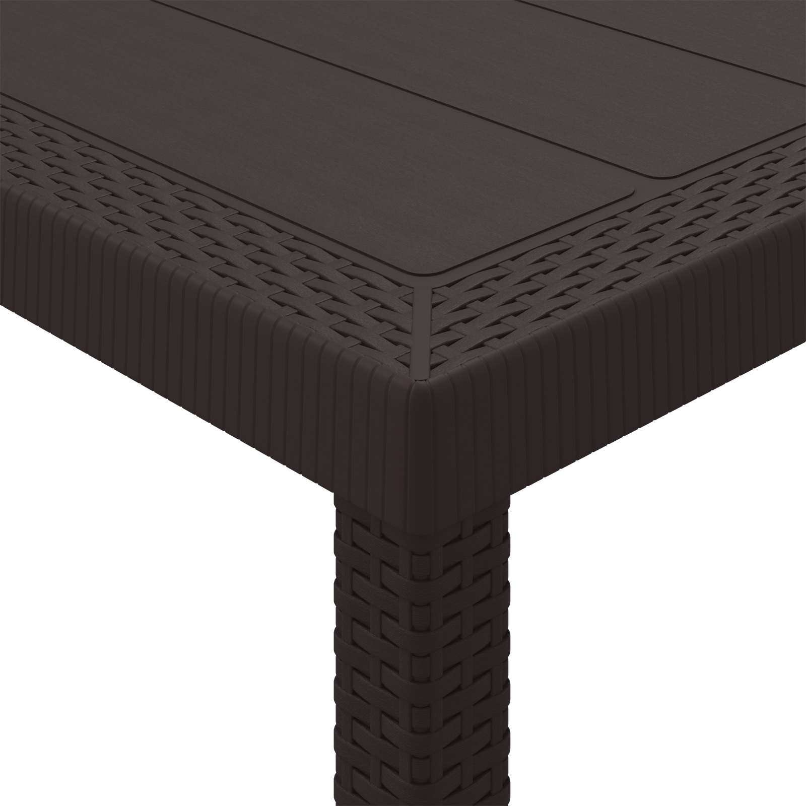 Stol za vrt Smeđa 150 x 100 x 73 cm poliratan