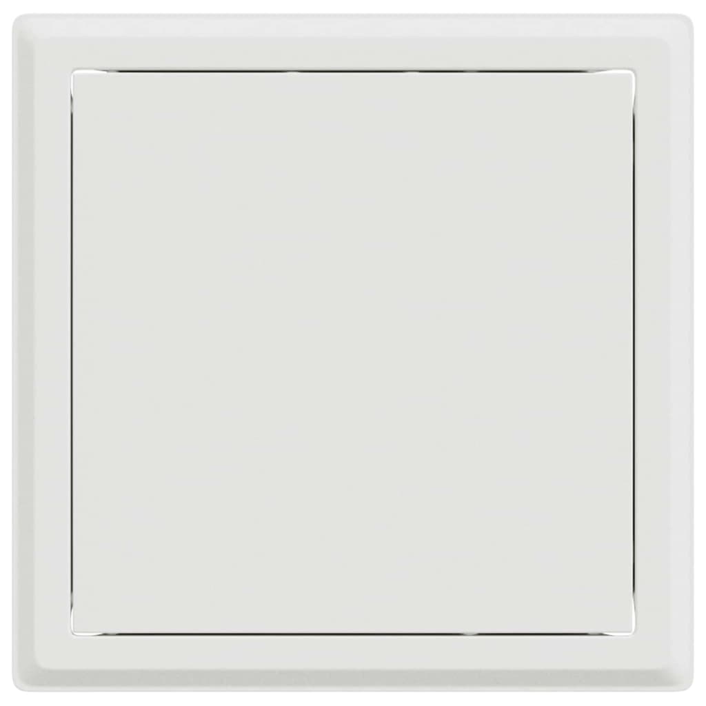 Pristupna ploča 2 kom. Bijelo 23 x 23 x 3 cm Čelik