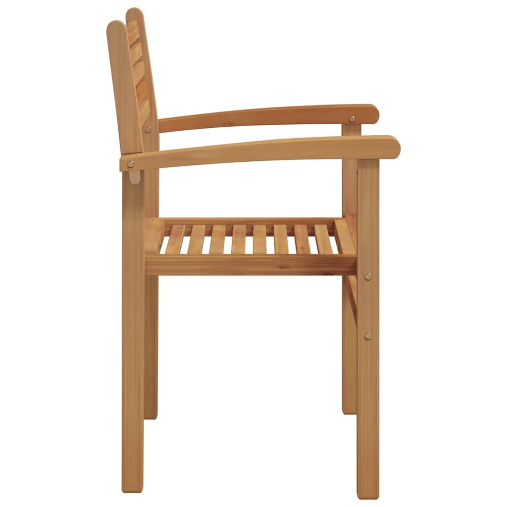 Stolica 8 pcs Smeđa 56 x 55 x 90.5 cm Čvrsto teak drvo