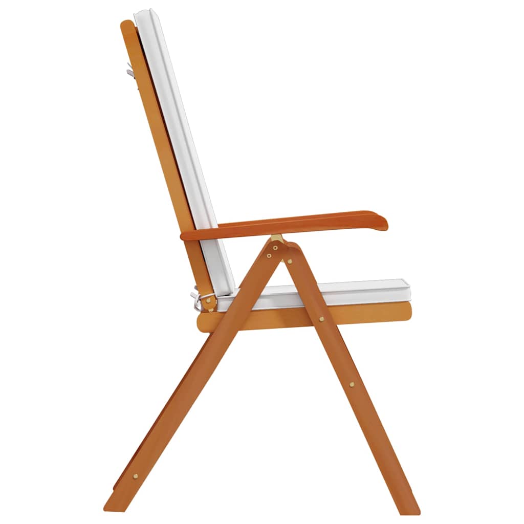 Vrtna stolica 4 pcs Smeđa i bijela 57 x 71,5 x 104 cm