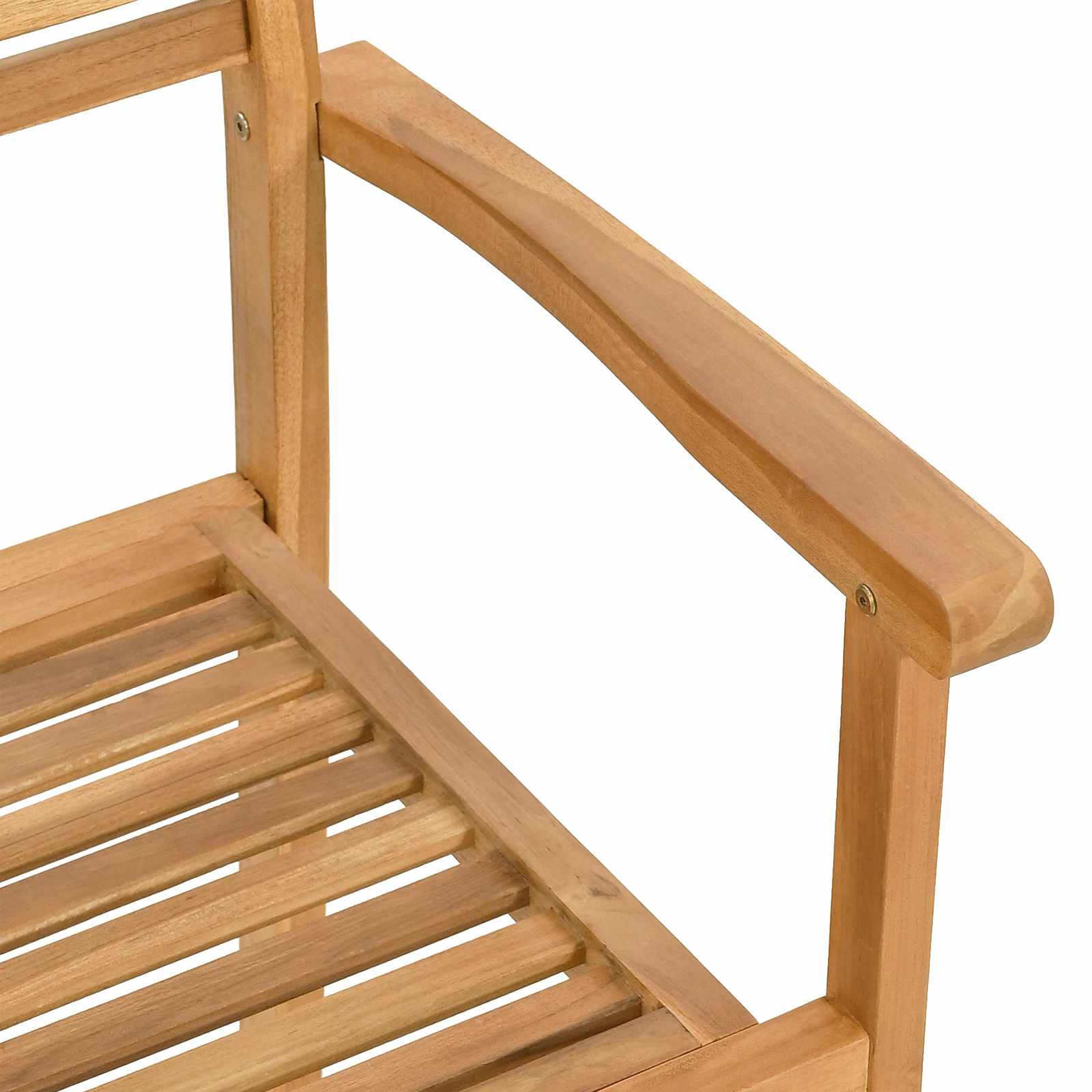 Vrtni set za objed 7 pcs Smeđa Čvrsto teak drvo