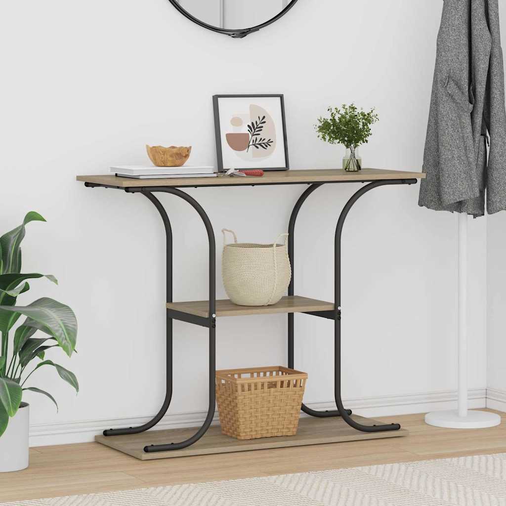 Konzolna stolica s policom Sonoma hrast 101 x 35 x 80,5 cm
