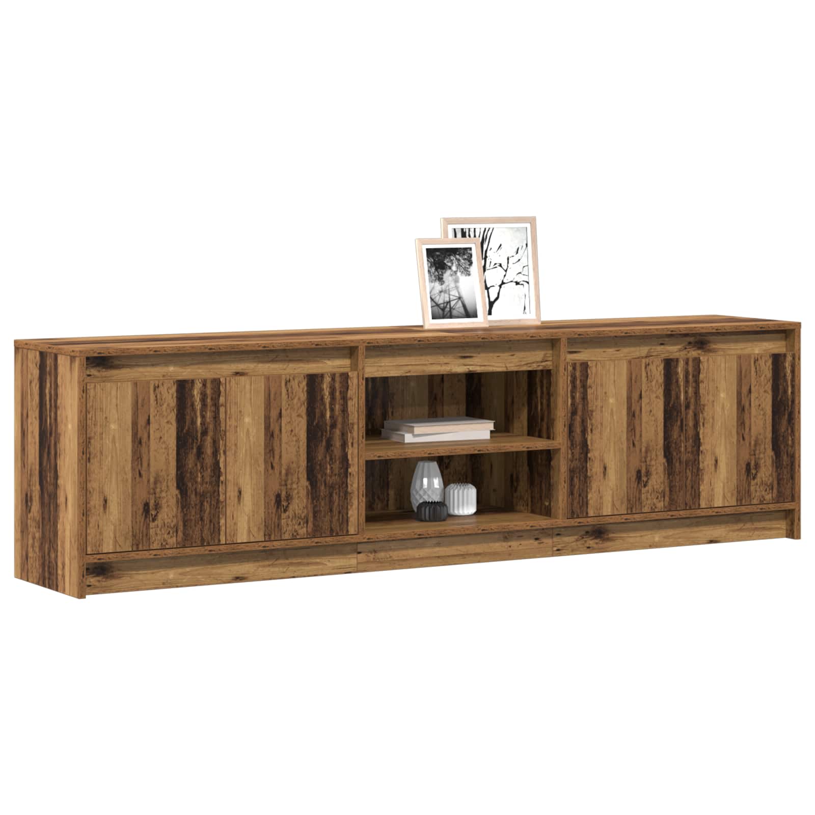 TV Jedinice 2 pcs Smeđa 180 x 34 x 50 cm Konstruirano drvo