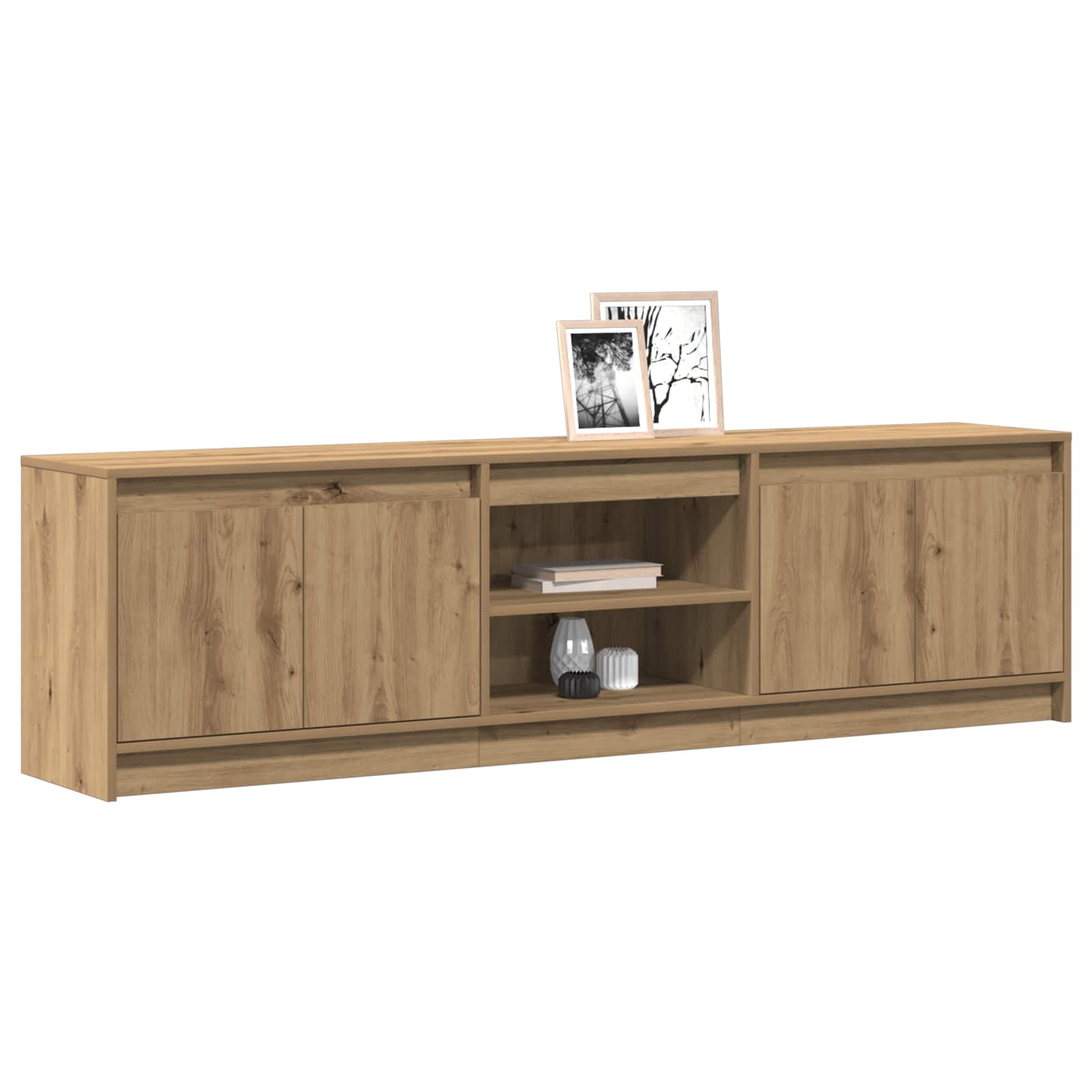 TV Jedinice 2 pcs Smeđa 180 x 34 x 50 cm Konstruirano drvo