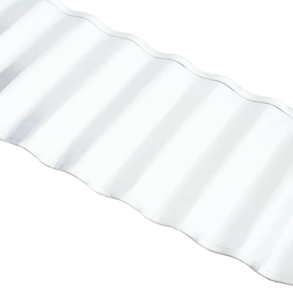 Rubovi Trave 1000 x 20 x 0,03 cm Pocinčani čelik Srebrna