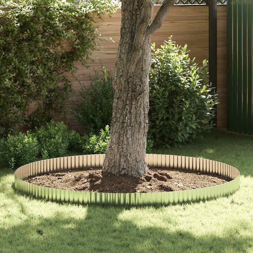 Rubovi Trave 1000 x 20 x 0,03 cm Pocinčani čelik Srebrna