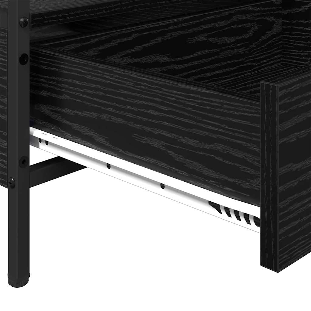 with Drawer Crni hrast 100 x 51 x 45 cm Konstruirano drvo