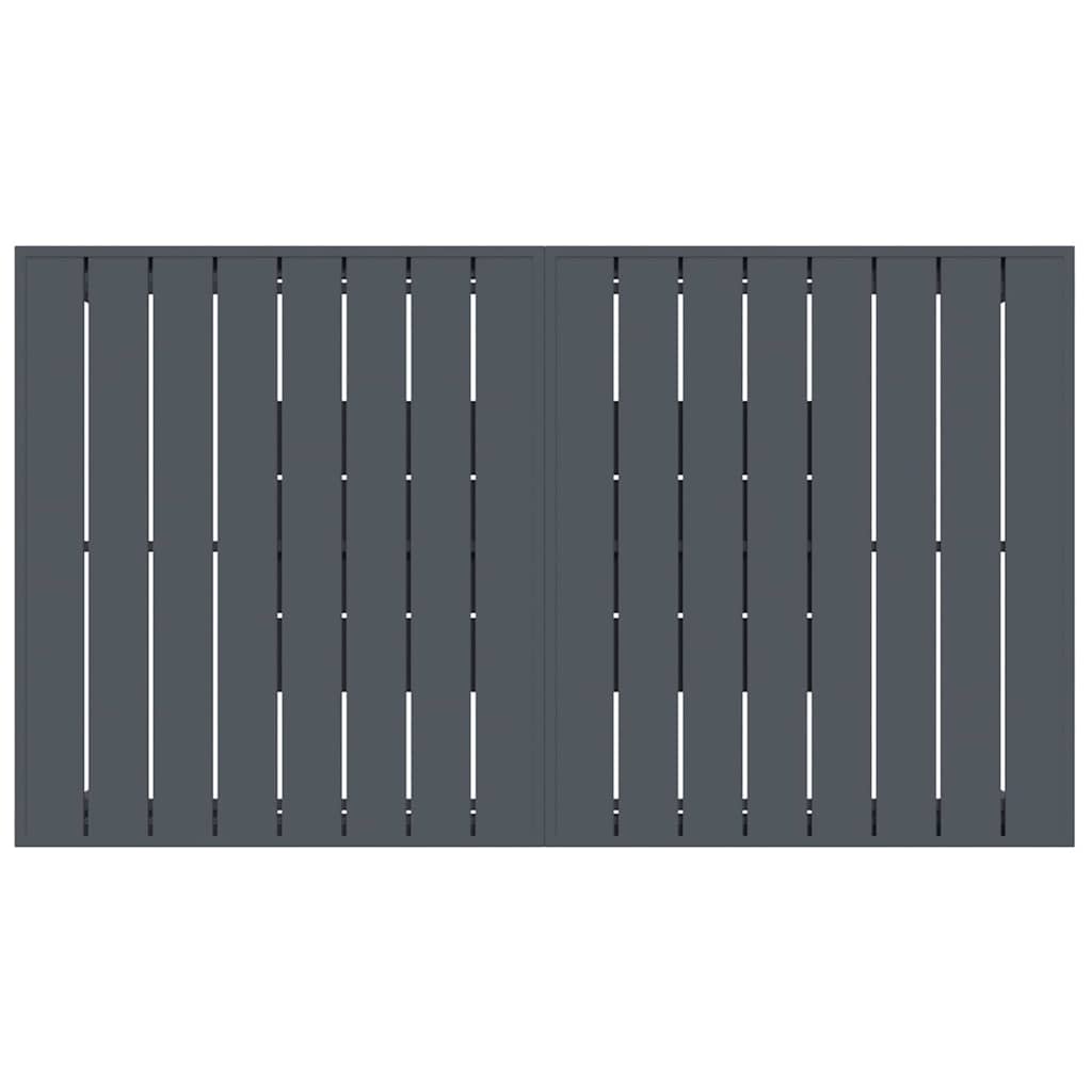Vrtni set za objed 9 pcs Antracit poliratan