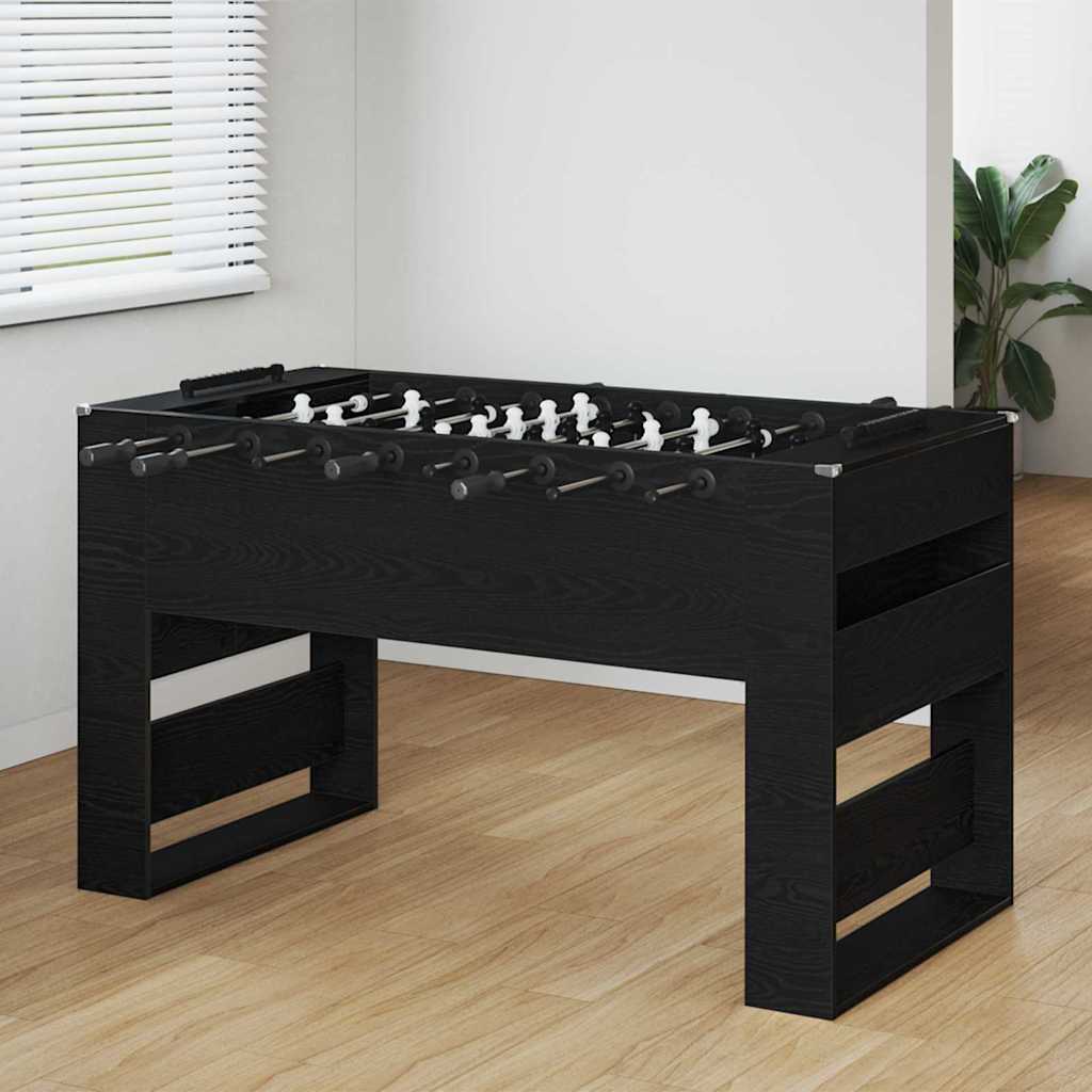 Fuzbal Stol Crni Hrast 146,5 x 74 x 85 cm Konstruirano drvo