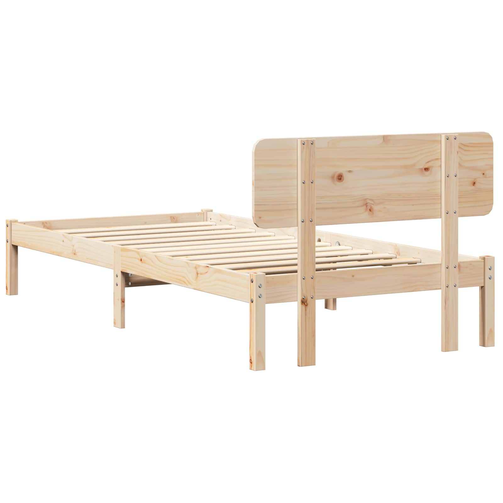 Krevetna konstrukcija Prirodna 80 x 200 cm Čvrsto borovo drvo