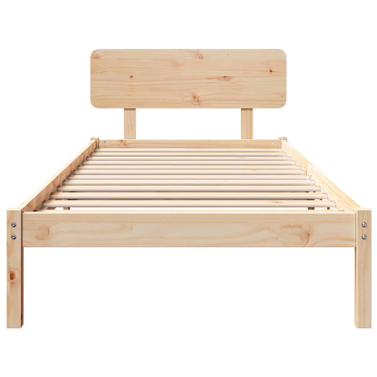 Krevetna konstrukcija Prirodna 80 x 200 cm Čvrsto borovo drvo