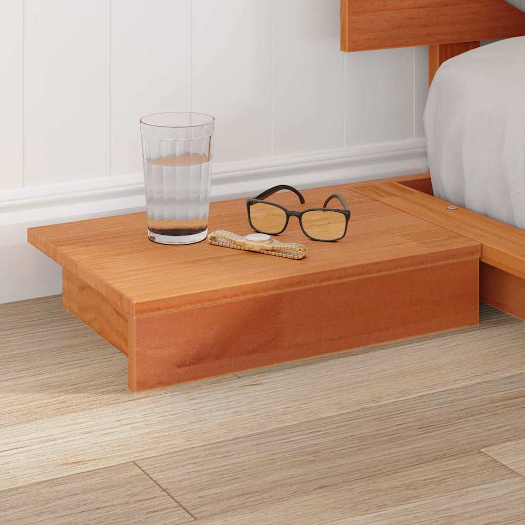 Krevetna konstrukcija Smeđa 140 x 190 cm boja drva