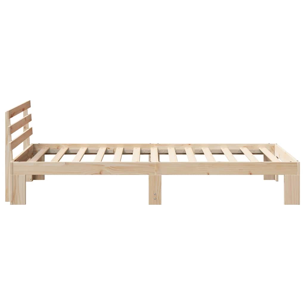 Krevetna konstrukcija Prirodna 80 x 200 cm Čvrsto borovo drvo