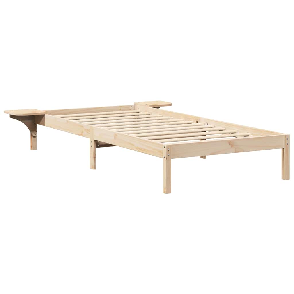 Krevetna konstrukcija Prirodna 90 x 200 cm Čvrsto borovo drvo