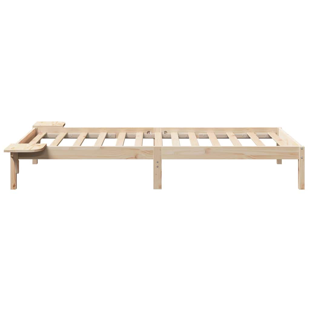 Krevetna konstrukcija Prirodna 80 x 200 cm Čvrsto borovo drvo