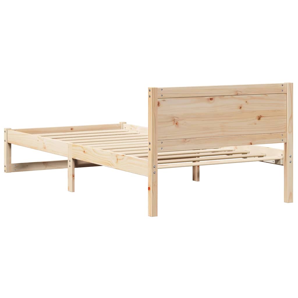Krevetna konstrukcija Prirodna 80 x 200 cm Čvrsto borovo drvo