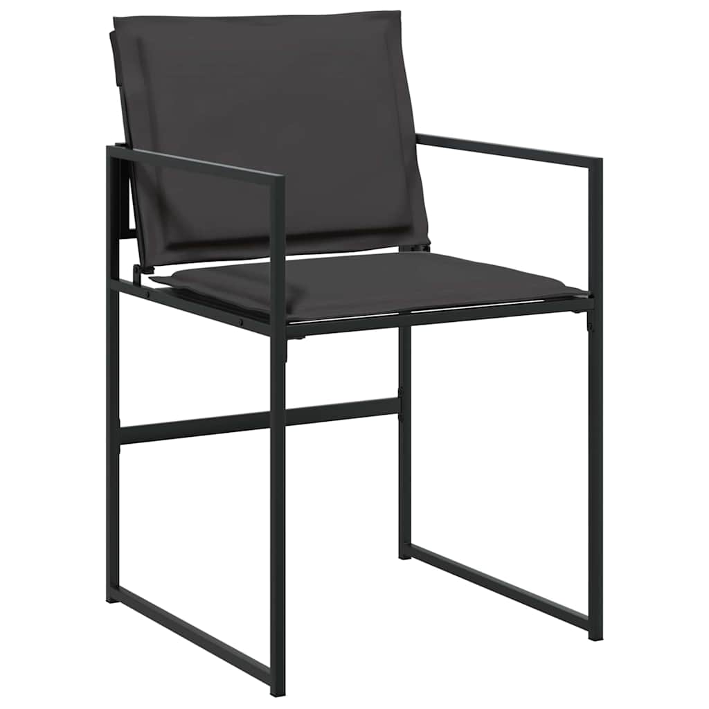 Vrtni set za objed 5 pcs Crna 160 x 80 x 73 cm